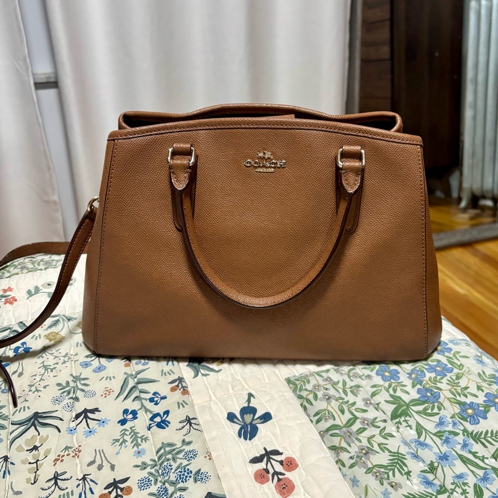 Coach Brown Leather Crossbody & Top Handle Bag